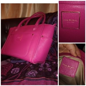 Isaac Mizrahi jewel shade pink satchel